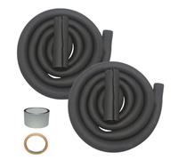 AC Pipe Insulation - 9.8ft Pre-Cut Foam Hose, 0.35 Inch Thermal Barrier Winding, Weatherproof Flexible Cover | Plumbing Line Protector for Casement Pool House Structure