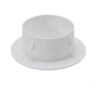 AC Pipe Wall Cover Plate 40-100mm Decorative Vent Cap - Waterproof Hole Filler for UK Homes(60mm)