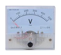 AC Pointer Voltmeter Analog Voltage Test Meter Detector Panel Meters for Industrial Mining Metallurgy Electric Power Equipment 0-500V Scale Range