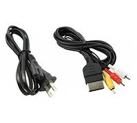 AC Power Supply + Audio Video RCA AV Cable Adapter Cord For Original XBox Game Console System Bundle Set
