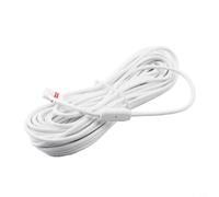 AC Power Supply for Ring Spotlight 24V Safe Charging(10 m) | 7.6m length, weatherproof IP65, fits Spotlight Cam, white TPE material, for outdoor use