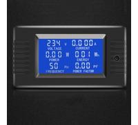 AC Power with LCD Display - Voltage, Current, Frequency, Energy & Power Factor Meter (0-100A, 0-22kW, 80-260V, 45-65Hz) for Home, Commerci