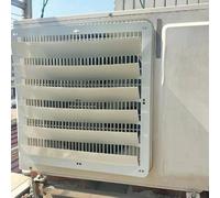 Ac Protection Cover,Prevent Direct Blowing,Air Conditioner Deflector for Outside Units,Air Outlet Condenser Defender Grilles,Stainless Steel Shutter Deflector,Square-45 * 45cm
