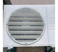 Ac Protection Cover,Prevent Direct Blowing,Air Conditioner Deflector for Outside Units,Air Outlet Condenser Defender Grilles,Stainless Steel Shutter Deflector,Round-50 * 50cm