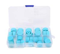 AC Refrigerant Port Cap ABS Durable Air Conditioning Charging Valve Dust Cover for Car AC System Maintenance 30Pcs Blue R134A