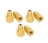 AC Refrigerant Quick Coupler Auto Air-Conditioning Hose Adapter Fitting Connector Tool, R134A to R12, 1/2" Female to 1/4" Male
