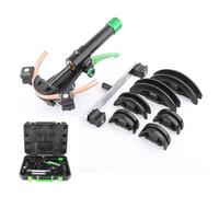 AC Refrigeration Copper Pipe Bender Kit, Manual Hydraulic Tubing Bender with 7 Dies for 90° Precision Bends, Heavy-Duty Ductile Iron Construction