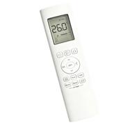 AC Remote Control Replacement with LCD Display Screen | White Housing, Temperature Mode Timer Fan Buttons for Daily Household Cooling Use