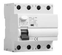 AC Residual Current Circuit Breaker Differential Breaker Safety Switch 4P 25A 40A 63A 100A 30mA 100mA 300mA (100mA 4P 100A)