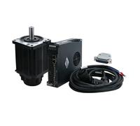 AC Servo electronic starter 1.2KW 110ST-M04030 4N.m 1200W Matched with A1 SVD30A Driver for CNC MQXFCZUX(With Brake 220V)