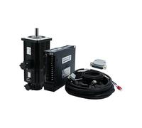 AC Servo electronic starter 2.6KW 130ST-M10025 10N.m 2500 RPM 2600W 220V 380V Single Phase Engine Matched AASD-30A Driver for CNC MQXFCZUX(With Brake 380V)