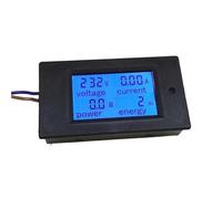 AC Single Phase Digital LCD Ammeter Voltmeter 80-260V 20A 4IN1