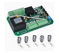 AC Smart Circuit Board Control Card Mother Board Plate For Sliding Gate Opener Motor Replacement PCB Circuit Board For PY600ac SL600 SL1500 PY800 Model for Factories, Schools, Residences(5 remote)