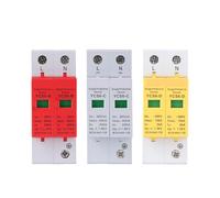 AC SPD 2P 385V House Surge Protector protection Protective Low-voltage Arrester Device(60-100kA red)