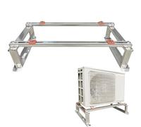 AC Support Bracket Heavy Duty Condenser Floor Mount Bracket, Stainless Steel Mini Split Ground Stand For 9000-36000BTU Ductless Air Conditioners Heat Pumps(94x50x24cm/37x20x9in)
