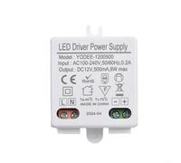 AC to DC LED Power Supply 12V 6W Constant Voltage Adapter for Cabinet Lights Display Panel Spotlights Slimline Housing 42mm