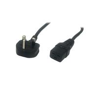 AC-UK IEC C19-POSAC-C19-13/UK18 Power Cord Black 1.8m