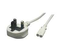 AC-UK IEC POSAC-C7UK50WH Power Cord UK