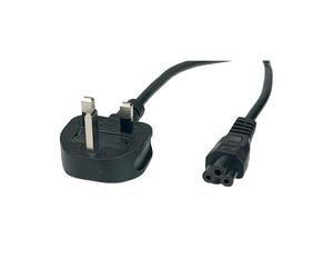 AC-UK Power Cord IEC C5 2.5A-POSAC-C5-2A/UK15 Black 1.5m