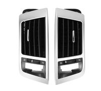 AC Vent Car Front Dashboard L/R Middle Air Vent Grille Assembly Kits Auto Accessories For Toyota For Land For Cruiser LC200 2008-2015(Silver)