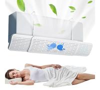 AC Vent Deflector Ceiling | Portable Air Conditioner Wind Deflector,Adjustable 180-Degree Angle Blocker Guard Replacement for Deflect Air Flow Bed Heater Fan Home