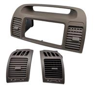AC Vent Grille Cover For Toyota For Camry XV30 2001-2006 Front Center Dash AC Vents Radio Trim Bezel Air Conditioning Outlet Grill Panel(A set 3pcs)