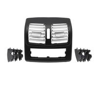 AC Vent Replacement For Benz W212 E Class E260 E300 E320 Rear Air Conditioning Chrome Panel AC Vent Grille Outlet Cover AC Front Grille Console Vent(H Black)