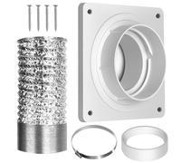AC Ventilation Kit, Aluminum Foil Material Double Layer | 4 Inch Wall Connector And 2.5 Meters 0.5kg Pipe, This Portable Exhaust Configuration Provides Air Flow For