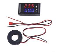 AC Voltage Current Meter with Transformer for Precise Measurement of AC Voltage and Current in Various Electrical Systems with Digital Readout (100A)