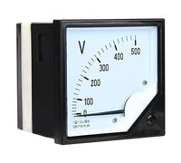 AC Voltage Panel Meter,Square Panel Voltage Meter Analog Voltmeter AC 0-500V Analogue Panel Meter Volt Voltage Voltmeter for Electronic Control Devices