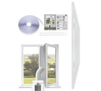 AC Window Seal Kit, 400cm Portable Universal AC Window Seal for Mobile Air Conditioner Unit and Tumble Dryer, Hot Air Stop Airs Exchange Guards, No Drilling