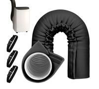 AC Window - Universal Air Con | Hose Cover Wrap, Air Conditioner Hose Cover Wrap | Portable Conditioner Hoses Insulation | Heat Reduction Washable Duct Vent Accessories with 3 Adjustable Straps f