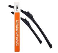 AC WOW 2x Front Windscreen Wiper Blades for Audi A6 (C7/4G) Saloon/Estate Avant 2011 2012 2013 2014 2015 2016 2017 2018 Windshield Wipers 26" (66cm) 21" (53cm) Exact Match Replacement Set
