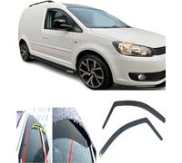 AC WOW 2x Rain Wind Deflectors compatible with Volkswagen CADDY 2003-2015 Sun Visors Weather Shields
