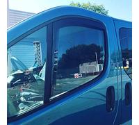 AC WOW 2x Wind Deflectors Compatible with RENAULT Trafic (Type X83) 2001-2014 Mk2 VAUXHALL OPEL Vivaro NISSAN Primastar Window In-Channel Visors Rain Snow Sun Guards