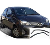 AC WOW 2x Wind Deflectors compatible with Toyota Yaris or Vitz 3-door hatchback 2010 2011 2012 2013 2014 2015 2016 2017 2018 2019