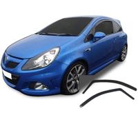 AC WOW 2x Wind Deflectors for Vauxhall Corsa D & E 3-door Hatchback 2006 2007 2008 2009 2010 2011 2012 2013 2014 2015 2016 2017 2018 2019