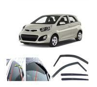 AC WOW 4x Rain Guards Wind Deflectors for KIA PICANTO 2011 2012 2013 2014 2015 2016 2017