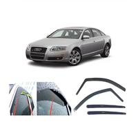 AC WOW 4x Rain Wind Deflectors for Audi A6/S6/RS6 Saloon 4-door 2004 2005 2006 2007 2008 2009 2010 2011