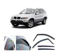 AC WOW 4x Rain Wind Deflectors for BMW X5 (E53) 1999 2000 2001 2002 2003 2004 2005 2006