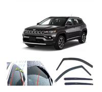 AC WOW 4x Rain Wind Deflectors for Jeep COMPASS 2016 2017 2018 2019 2020 2021 2022 2023 2024