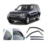 AC WOW 4x Rain Wind Deflectors for Mitsubishi Pajero Shogun 5-door 2006 2007 2008 2009 2010 2011 2012 2013 2014 2015 2016 2017 2018 2019 2020 2021