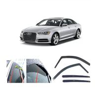 AC WOW 4x Wind Deflectors compatible with Audi A6 S6 (C7) Saloon Sedan 2012 2013 2014 2015 2016 2017 2018