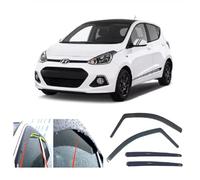 AC WOW 4x Wind Deflectors compatible with Hyundai i10 5-door Hatchback 2013 2014 2015 2016 2017 2018 2019