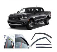 AC WOW 4x Wind Deflectors for Ford Ranger Double Cab (T6) 2011 2012 2013 2014 2015 2016 2017 2018 2019 2020 2021 2022 Premium Quality