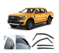 AC WOW 4x Wind Deflectors for Ford Ranger (T6.2) Double Cab 2023 2024 2025 2026 2027 Rain Guards Weather Shields Sun Visors