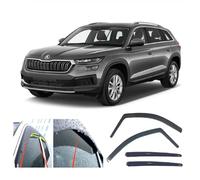 AC WOW 4x Wind Deflectors for SKODA Kodiaq 2016 2017 2018 2019 2020 2021 2022 2023 Rain Guards Weather Shields Sun Visors
