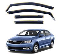 AC WOW 4x Wind Deflectors for Skoda Rapid/SEAT Toledo Mk4 2012 2013 2014 2015 2016 2017 2018 2019 2020 2021 2022 Weather Shields/Sun Visors/Rain Guards In-Channel Type