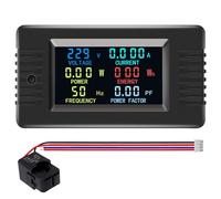 AC110V/220V 100A LCD Digital Display Multifunction Power Monitors Voltages Current Frequency Power Factor Energy Meter Monitors