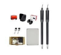 AC110V/220V 24VDC 200KG Per Leaf Electric Linear Actuator Engine Motor Automatic Solar Swing Gate Opener Kits Residential Driveway(Kit e)